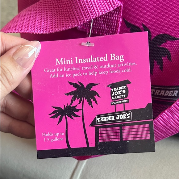 Trader Joe's Pink Insulated Bag - Picture 3 of 4
